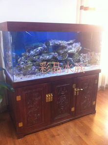 米5超白魚缸雕刻底柜 核桃木榫卯工藝的完美融合